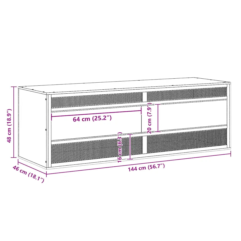 Terrario in Legno Multistrato 144x46x48 cm CFW6124997