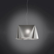 Sospensione Moderna Wanda Polilux ® Argento E Metallo Cromo 1 Luce E27 D45Cm