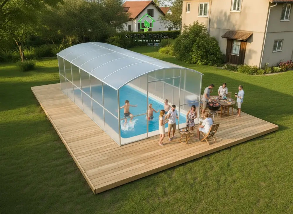 Copertura per Piscina Garten Dream LAGUNA 3x4 m con Policarbonato 6 mm