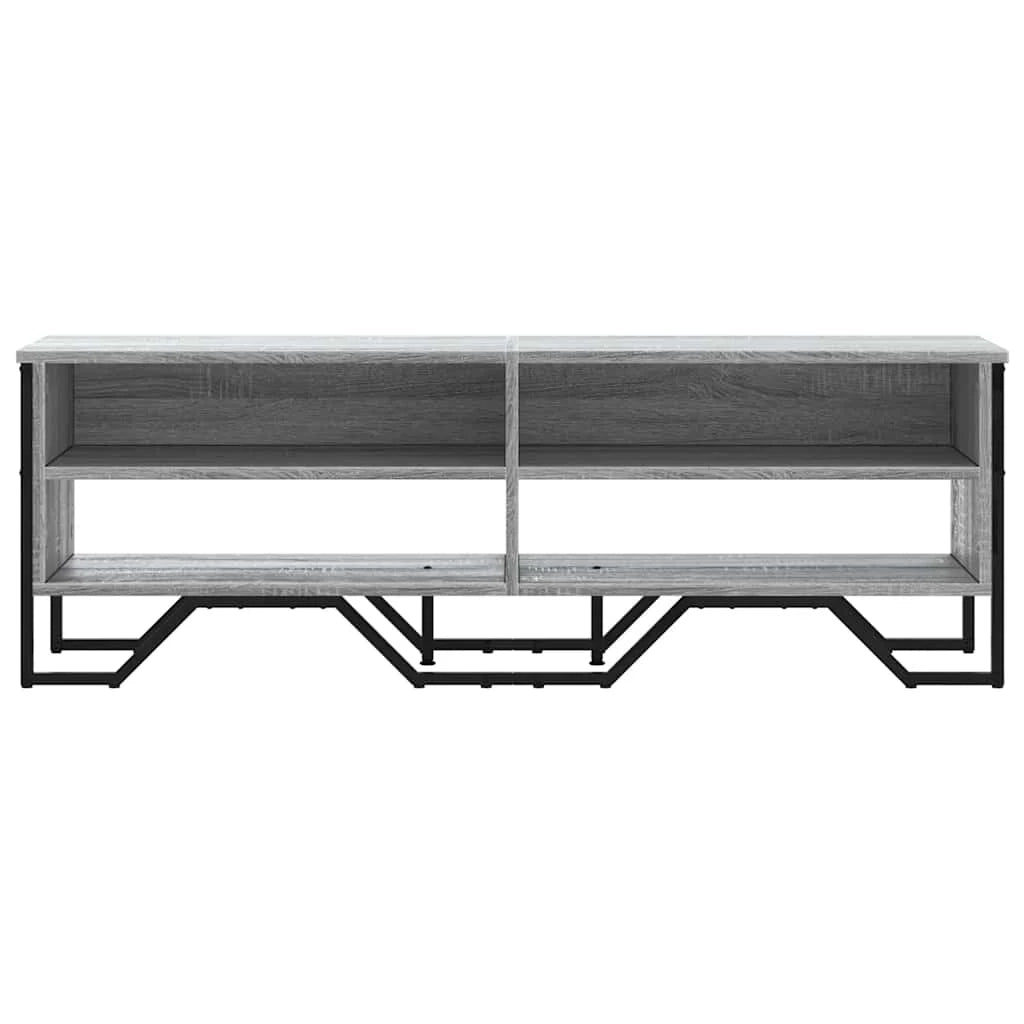 Mobile TV multimediale mensola TV credenza TV sala da pranzo soggiorno camera da letto Sonoma 122 x 34 x 41 cm legno ingegnerizzato grigio 02_0028384