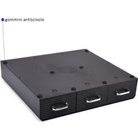 Porta Capsule Caffè Professionale 3 Cassetti Station Organizer Bar Caffetteria