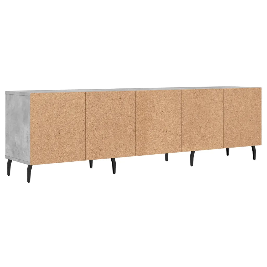 Mobile TV Grigio Cemento 150x30x44,5 cm Legno Multistrato 831296