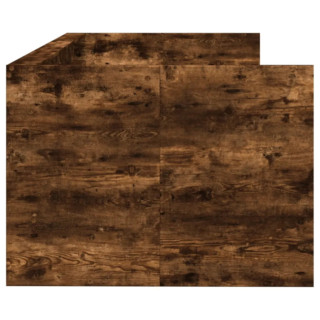 Divano Letto con Cassetti senza Materasso-Sofa Letto-Daybed Rovere Fumo 90x190 cm 514194