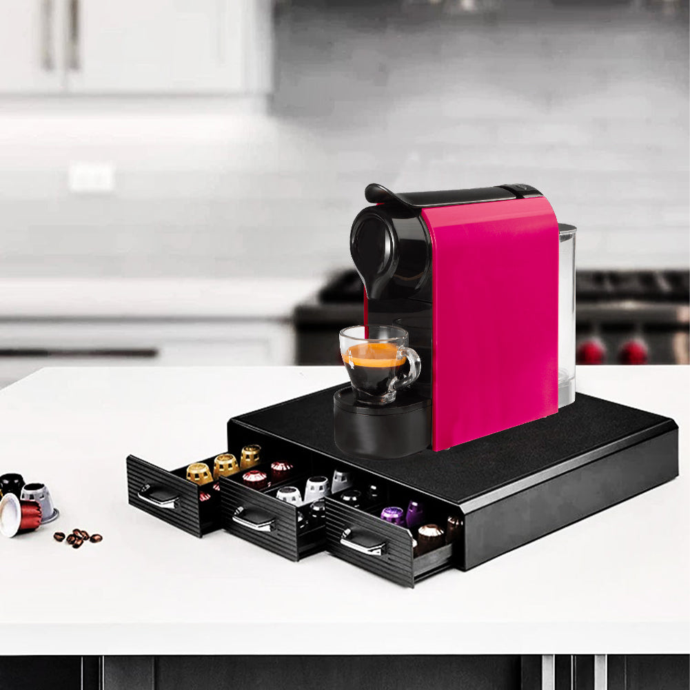 Porta Capsule Caffè Professionale 3 Cassetti Station Organizer Bar Caffetteria