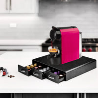 Porta Capsule Caffè Professionale 3 Cassetti Station Organizer Bar Caffetteria