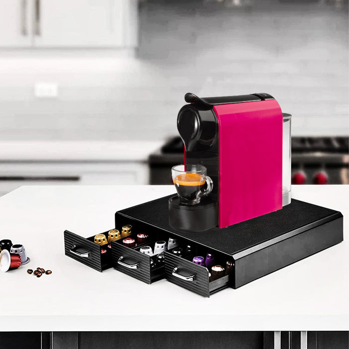 Porta Capsule Caffè Professionale 3 Cassetti Station Organizer Bar Caffetteria