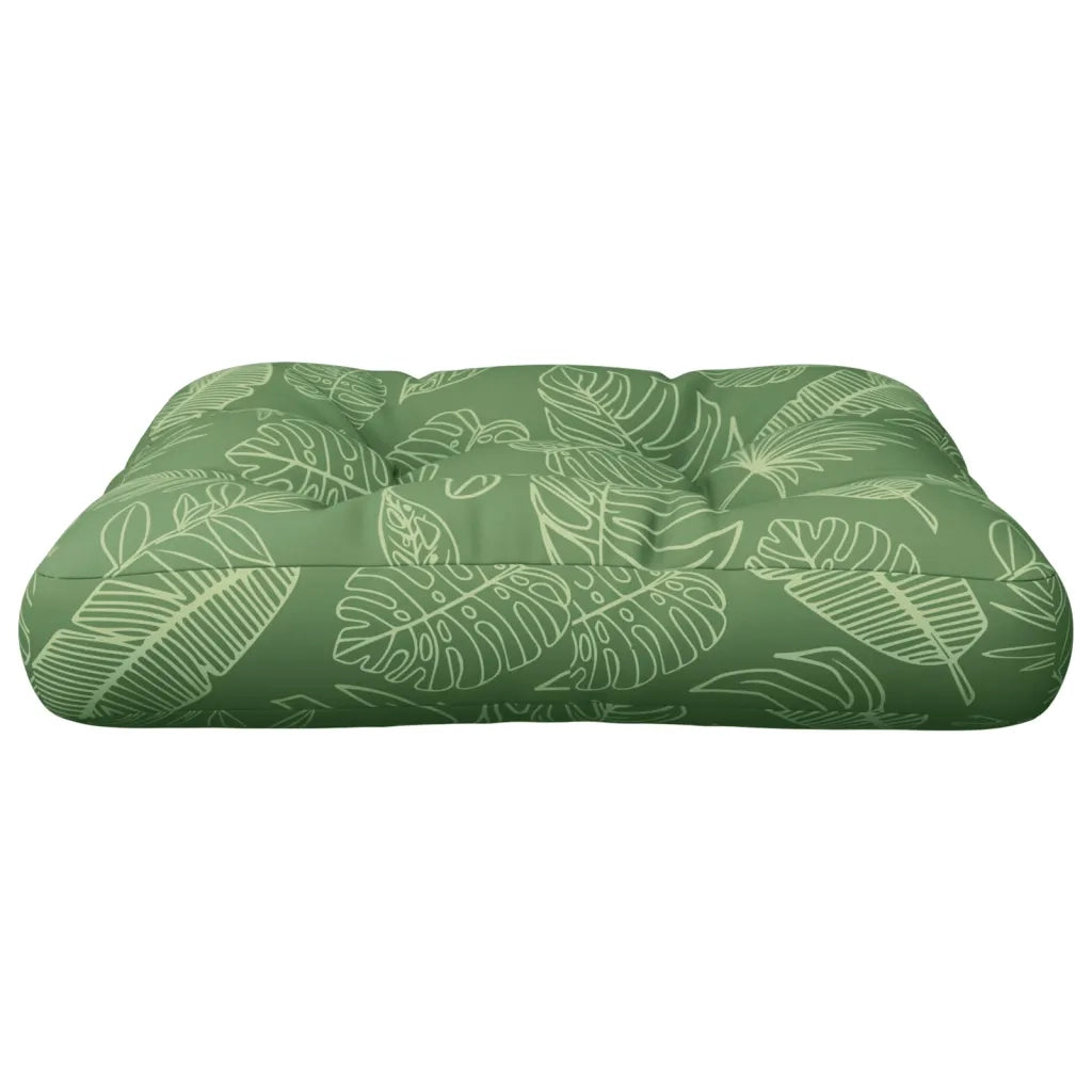 Cuscino per Pallet Motivo a Foglie 60x61,5x10 cm Tessuto Oxford 360897