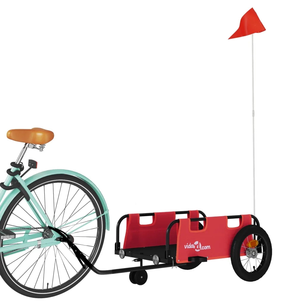Rimorchio da Bici Rosso Oxford e Ferro CFW4661145
