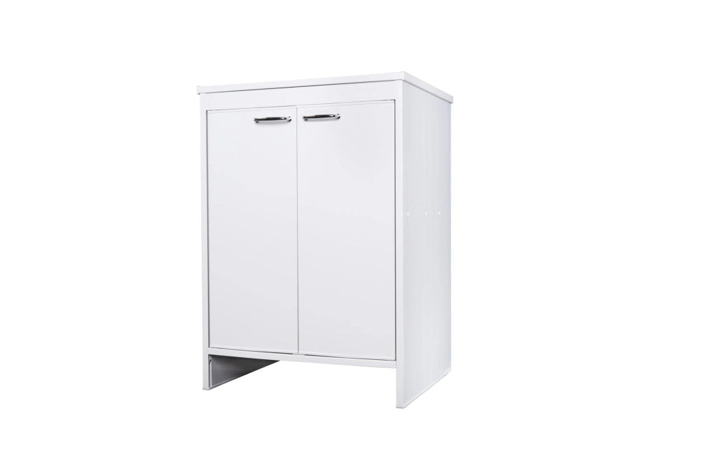 Base per Composizione Lavanderia in PVC, Kit Completo 60x50 cm, Modello Garden, Ideale per Spazi Funzionali e Facile da Montare