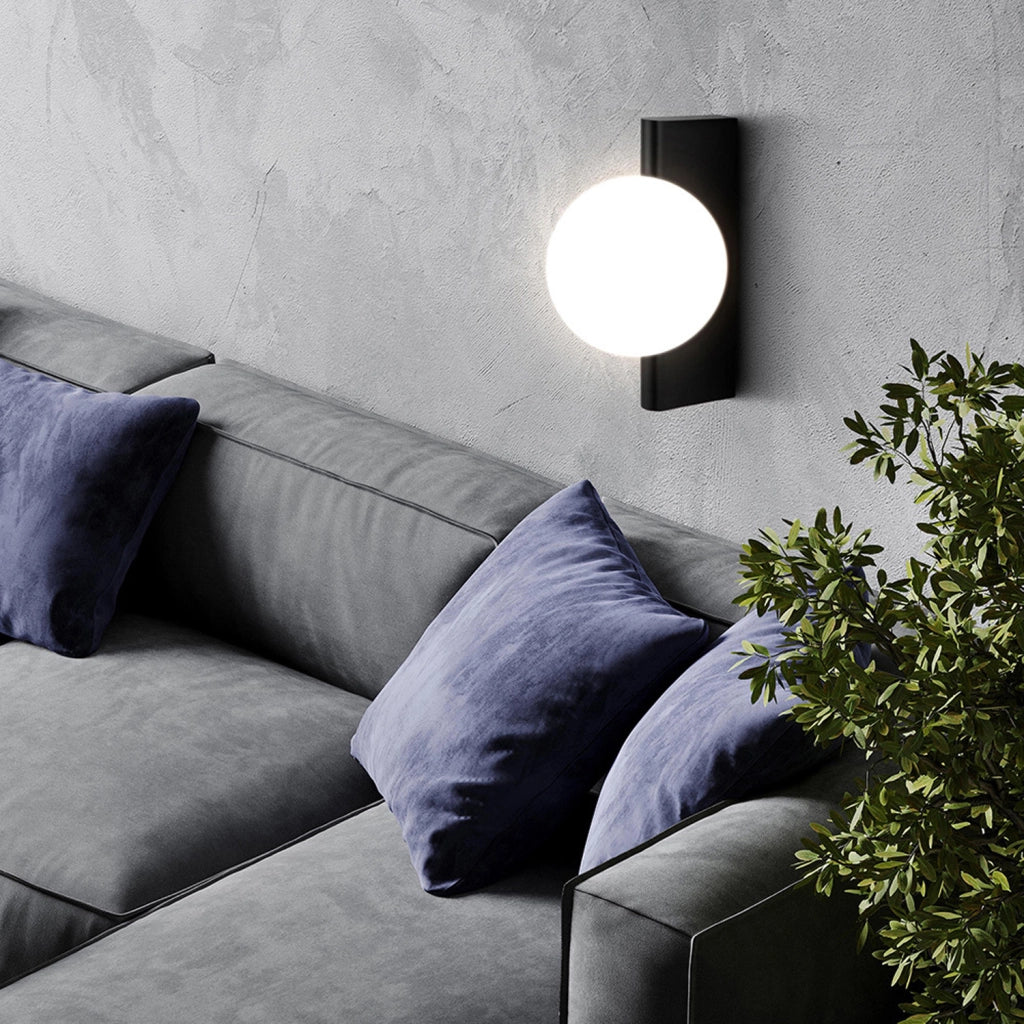 Maytoni applique contemporanea Avant-garde 1 luce G9 nero metallo diffusore bianco