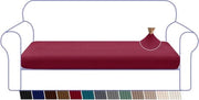Bancovertrek con tessuto spandex jacquard con base elastica - 4 posti - colore vino