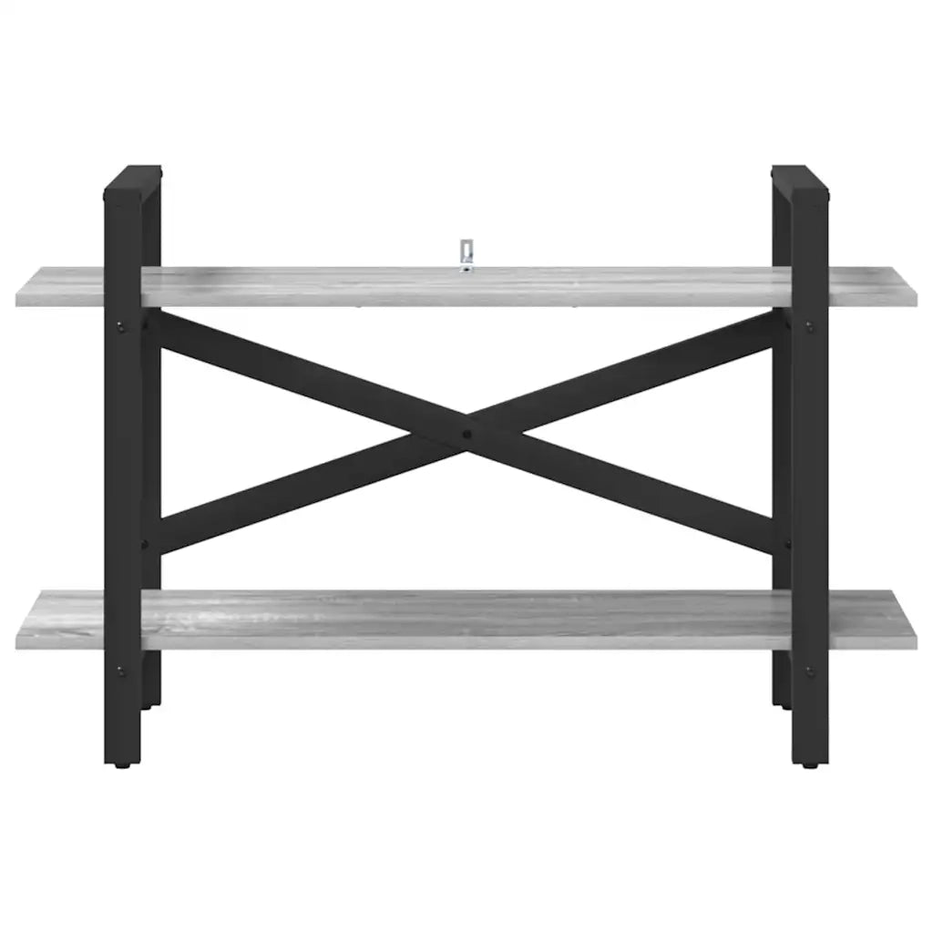 Libreria-Scaffale per Libri-Mobile di Stoccaggio Grigio Sonoma 100 x 33,5 x 64 cm Legno multistrato