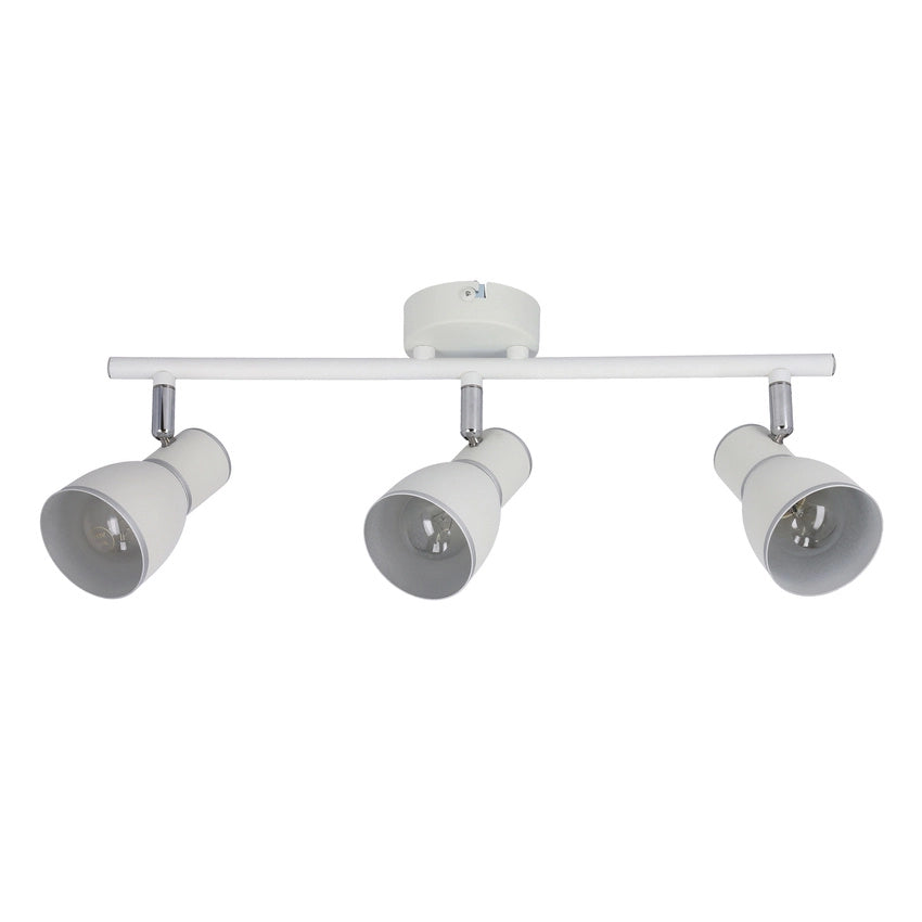 Plafoniera Candellux FIDO 93-63403 3xE14 metallo bianca/argento