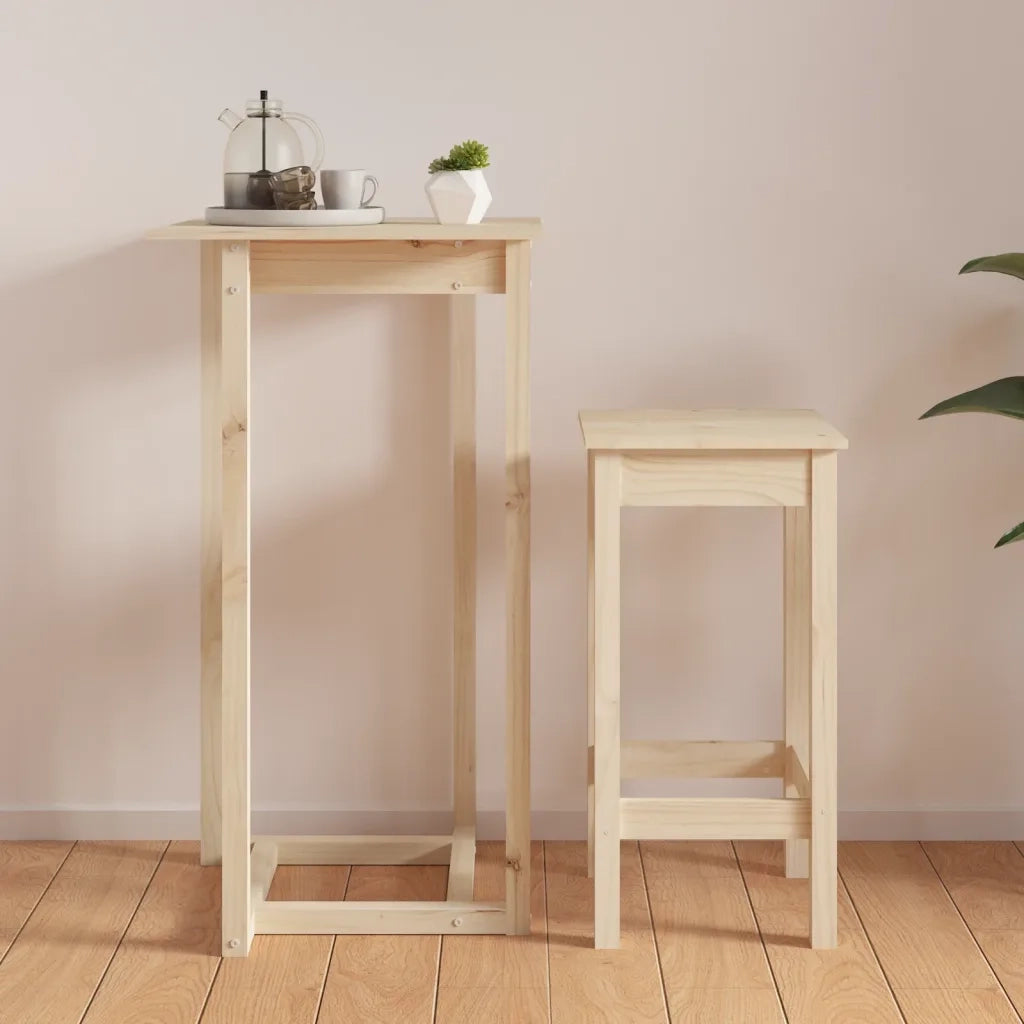 Tavolo da Bar 60x60x110 cm in Legno Massello di Pino 822177