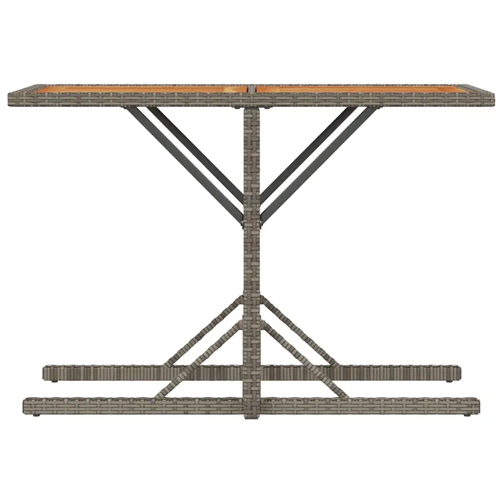 Set da BistrÃ² 3 pz con Cuscini Grigio in Polyrattan