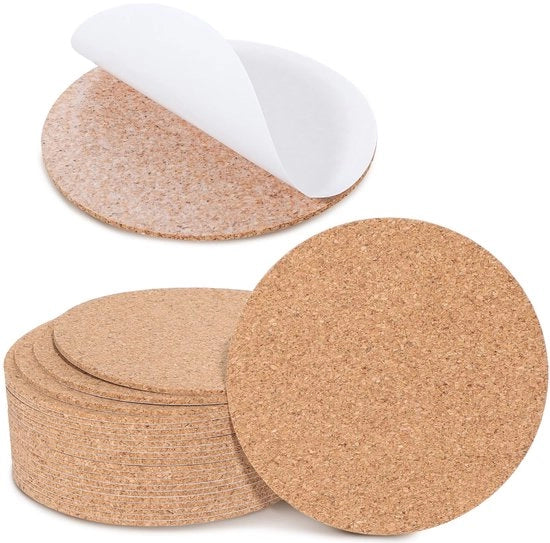 24 pezzi di supporti per bicchieri in gomma, cerchi, 10 cm, supporti autoadesivi, cerchi in gomma, supporti autoadesivi 2 mm, piatto di gomma, supporti autoadesivi per tavolo, supporti per bicchieri per uso domestico, ristorante, ufficio