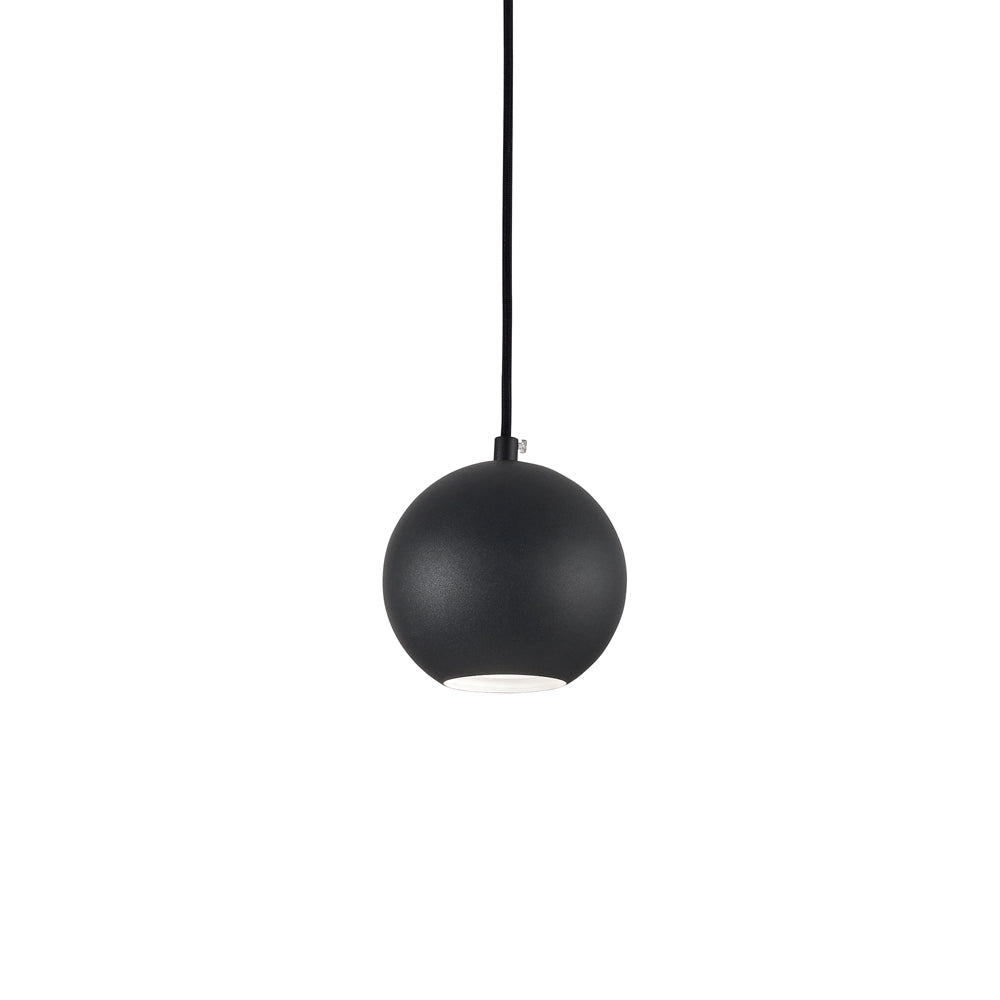 Sospensione Moderna Mr Jack Metallo Nero 1 Luce 7W 3000K Luce Calda Small