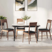 Cuscini per Seduta 4 pcs Nero 40 x 40 x 3 cm 42015221
