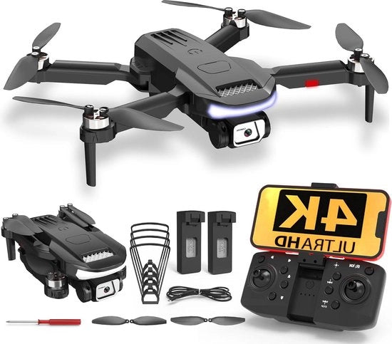 Drone con camera 1080p per adulti principianti FPV - Drone pieghevole - Motore senza assi di bilanciamento - Quadricottero RC - Volo in orbita - Salto 3D - 36 minuti di durata della missione - Peso inferiore a 249 g - Regalo di Natale