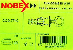 NOBEX COD.7740 Tassello Nylon Occhiello Chiuso