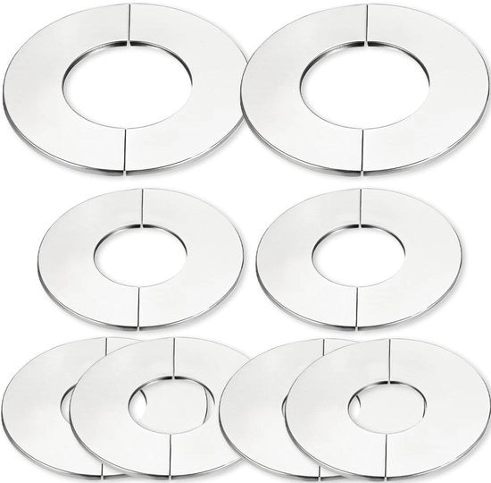 Tappo d'aria a snodo - Copertura per tubo - Wanddoorvoer - Inox - Ideale per condizionatori e fumi di scarico