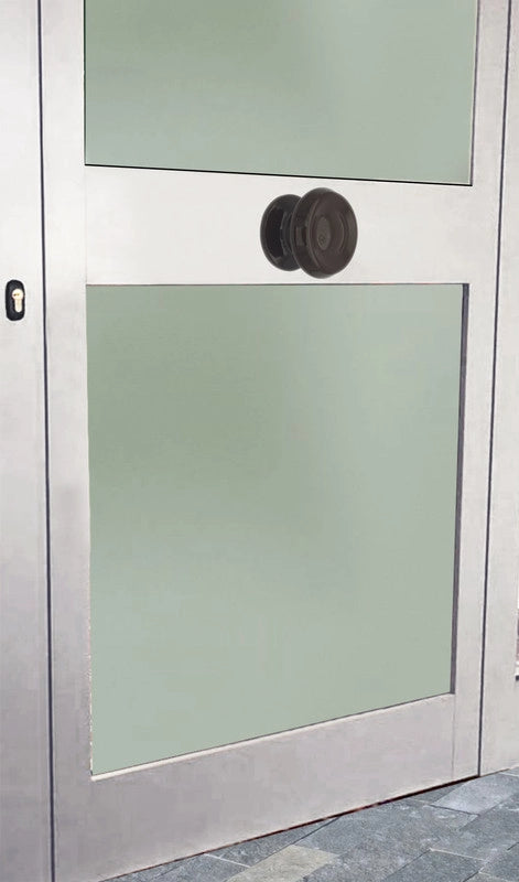 Pomolo fisso per porta SAGUATTI 876/80UB in alluminio marrone lucido
