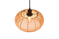 Lampada a Sospensione da Interno Attacco E27 in Tessuto Naturale