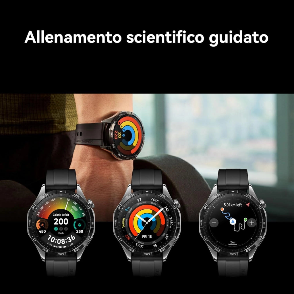 HUAWEI WATCH GT 4 41mm Smartwatch, Batteria fino a 7 giorni, Android e iOS, Analisi calorie, Monitoraggio della salute 24h, SpO2, GPS, 100+ sport, Versione italiana, Silver