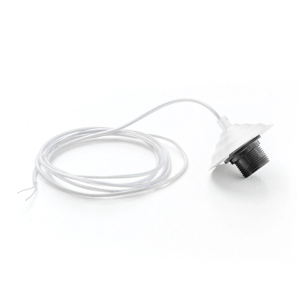 Portalampada con cavo trasparente Alice bianco per lampade a sospensione 1XE27 max 1X60W IP20 - Lunghezza max 3 metri