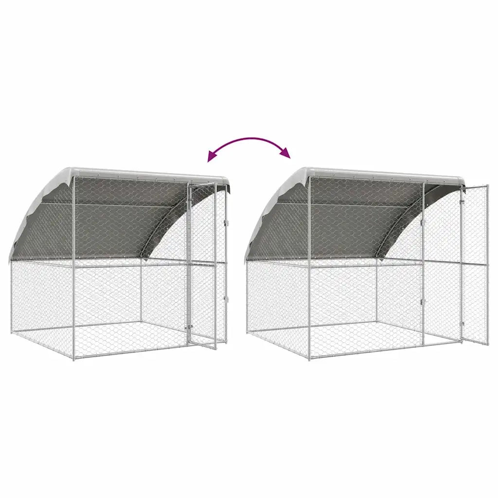 Cuccia per cani Argento 2 x 2 x 2 m Acciaio zincato CFW7908585