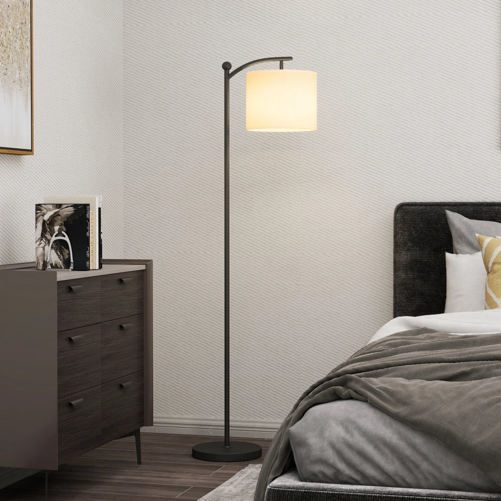 Lampada da Terra LED Dimmerabile con Telecomando, 11 Temperature e 11 Luminosit¨¤, Timer 60 Minuti, Nero