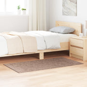 Tappeto Shaggy  con retro in lattice Marrone 80x150 cm