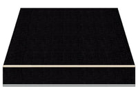 Tenda da Sole a Bracci Estensibili Tempotest Para', col. Nero 24, Largh. 3,6m x Sporgenza 2.60m con Mantovana Ondulata - Arganello Destro