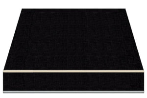 Tenda da Sole a Bracci Estensibili Tempotest Para', col. Nero 24, Largh. 3,6m x Sporgenza 2.60m con Mantovana Ondulata - Arganello Destro