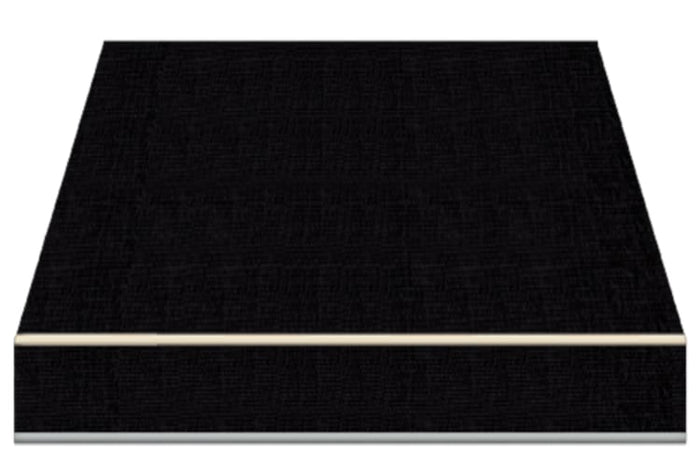 Tenda da Sole a Bracci Estensibili Tempotest Para', col. Nero 24, Largh. 3,6m x Sporgenza 2.60m con Mantovana Ondulata - Arganello Destro