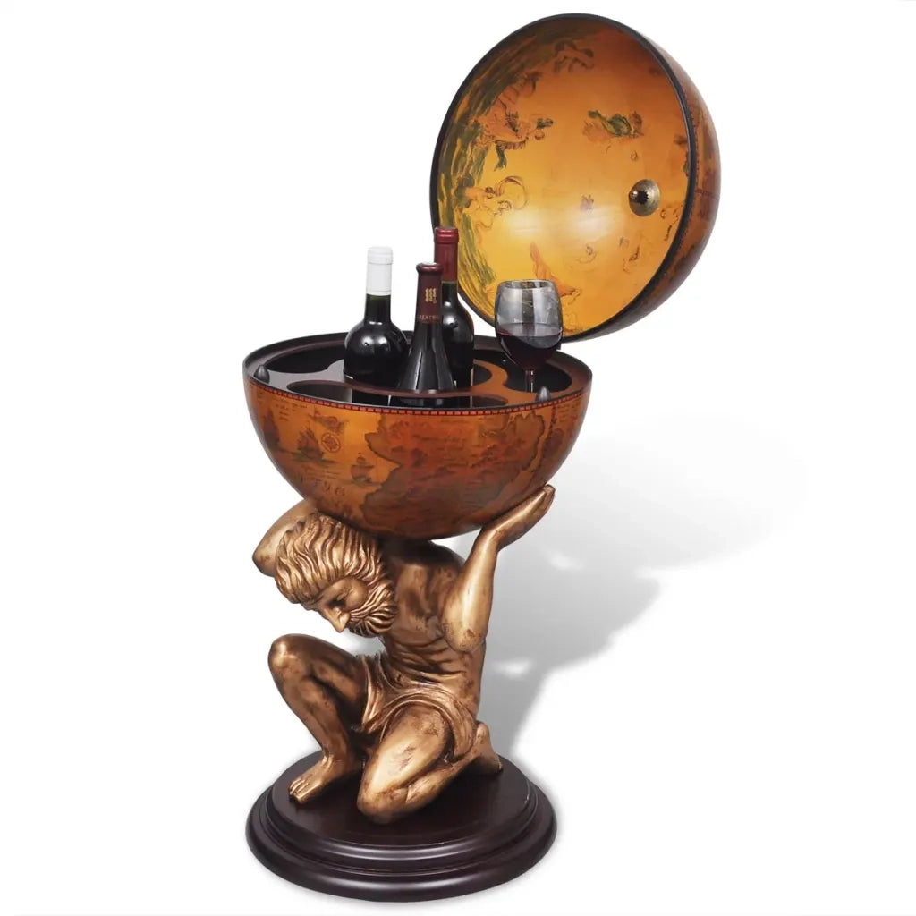 Bar a Globo Portabottiglie Vino Design Atlas 42x42x85 cm CFW8186433