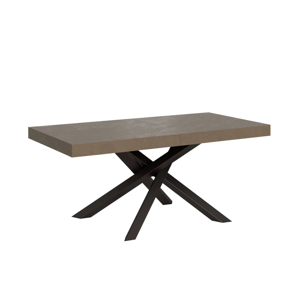 Tavolo allungabile 200/460x90 cm Volantis tortora gambe antracite