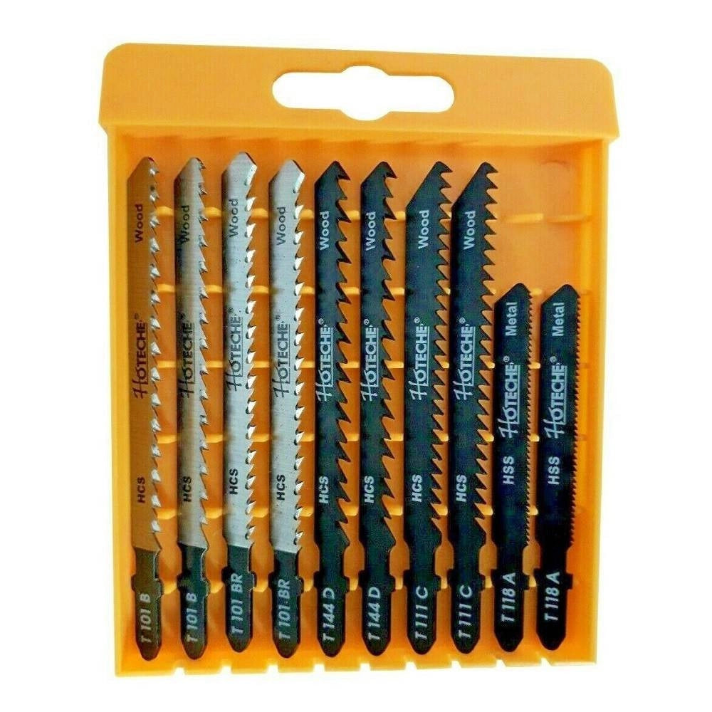 Trade Shop - Set 10 Lame Per Seghetto Alternativo Legno Metallo Hcs Pvc 75 100mm Art.621001 -