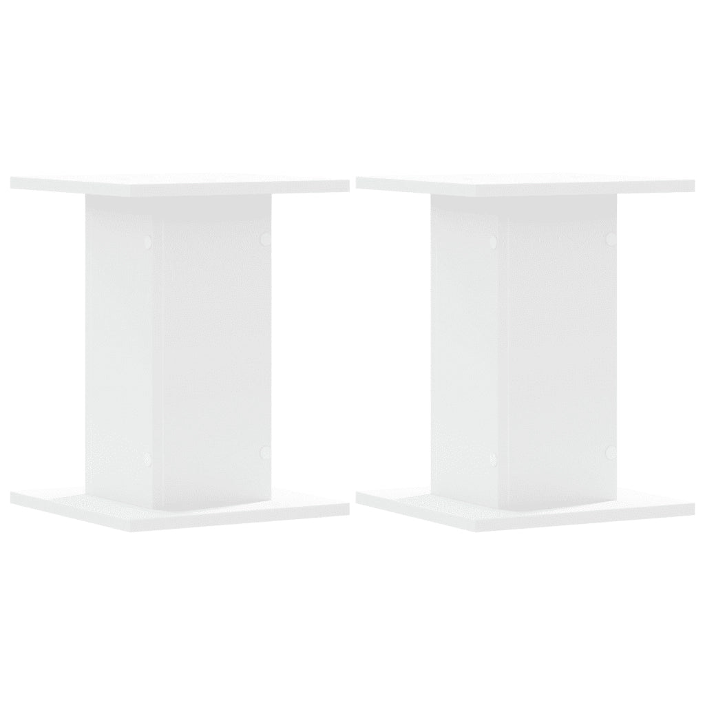Supporti per Piante 2 pz Bianchi 30x30x40cm Legno Multistrato