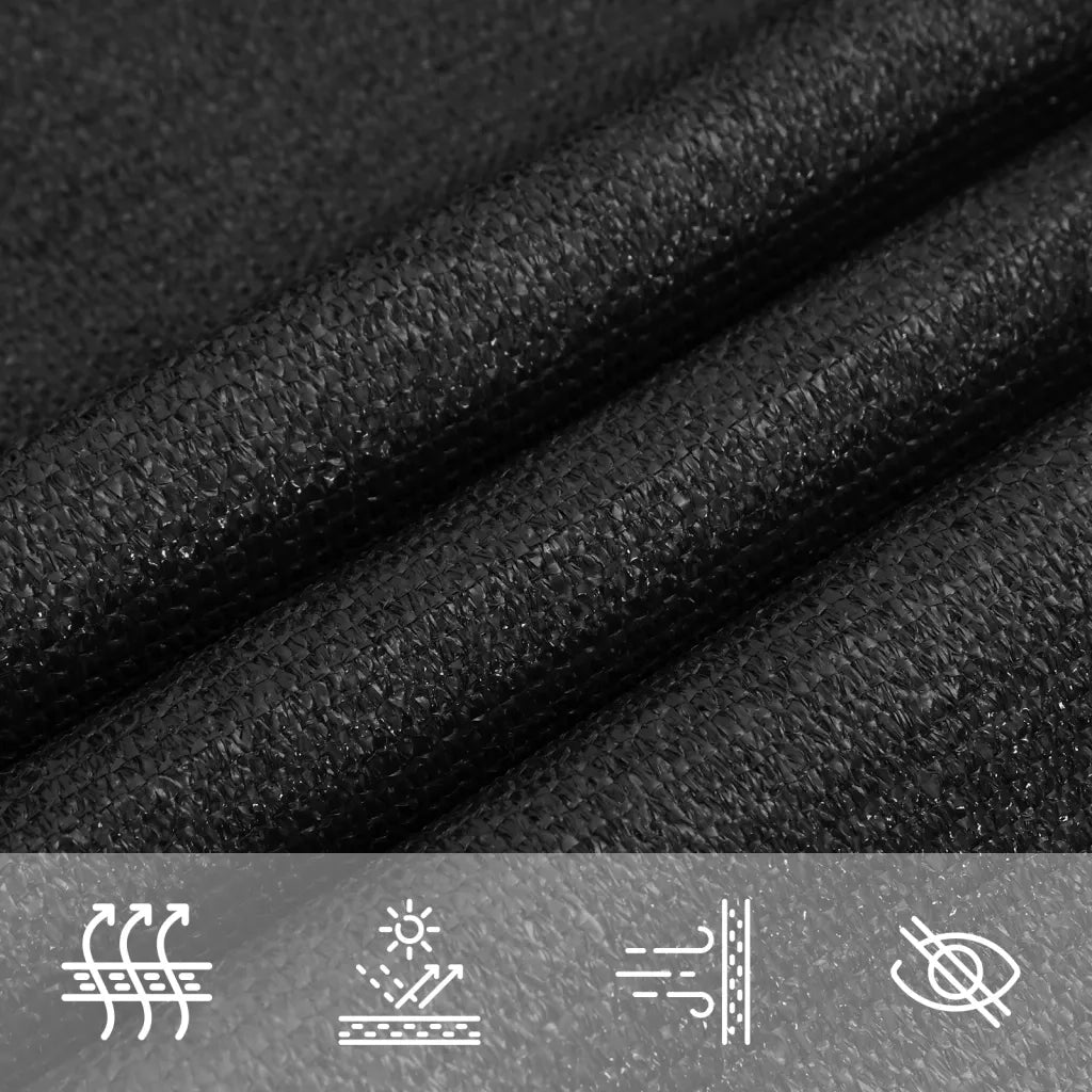 Vela Parasole 160 g/mÂ² Nera 2,5x4 m in HDPE