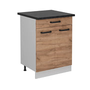 Vicco Mobiletto base per cucina Quercia dorata 60 cm PL Antracite