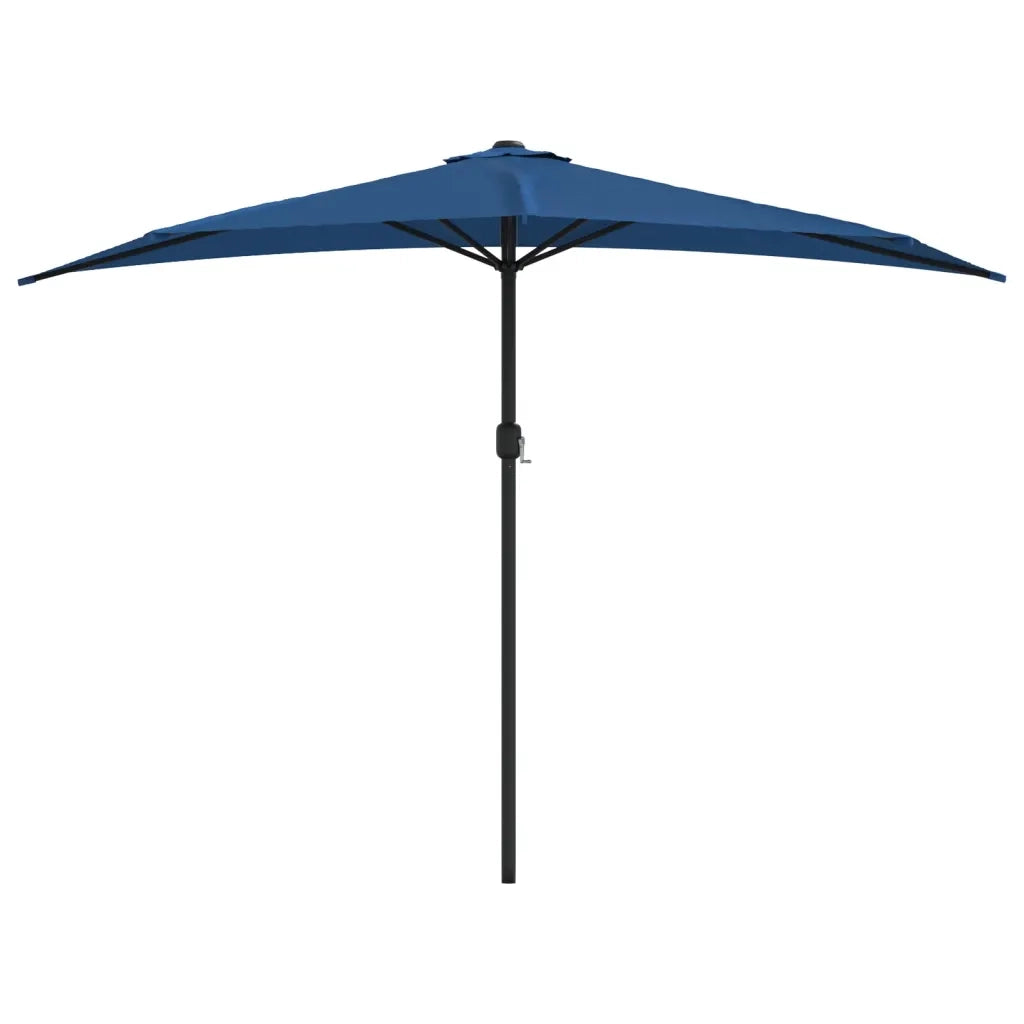 Ombrellone Balcone Palo in Alluminio Blu 300x155x223cm a Metà 312505