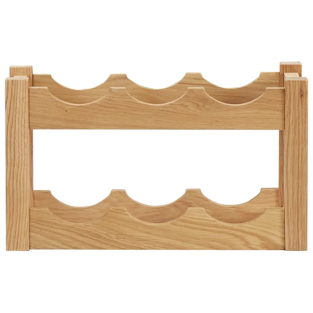 Cantinetta per 6 Bottiglie 37x21x21 cm Legno Massello di Rovere cod mxl 48186