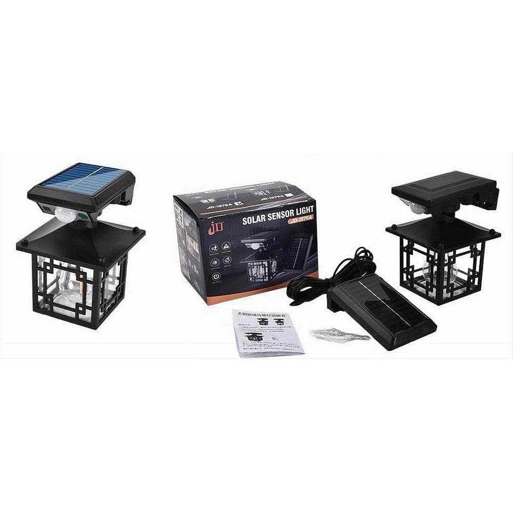 Trade Shop - Luce Solare Da Esterno Sensore Movimento Ip65 Lampada Da Parete Giardino Cortile -