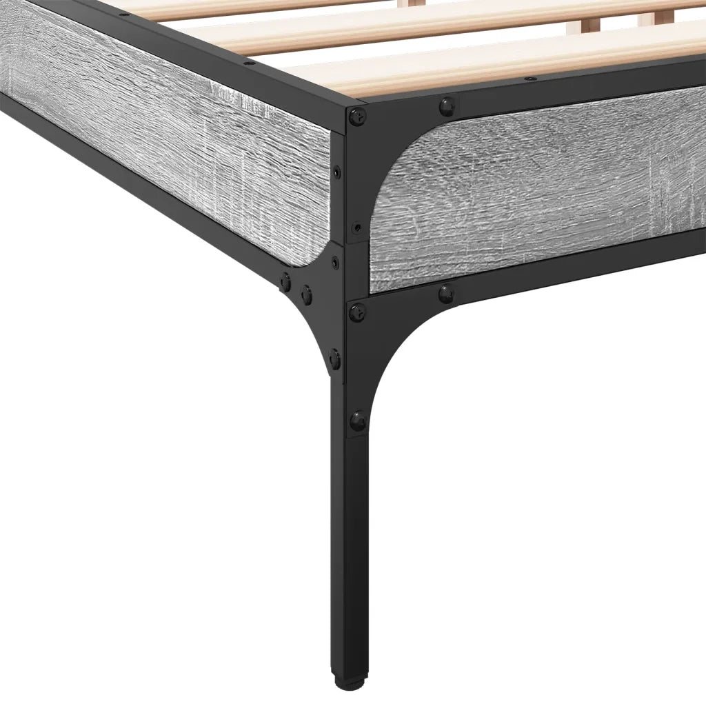 Giroletto Grigio Sonoma 200x200 cm in Legno Multistrato Metallo