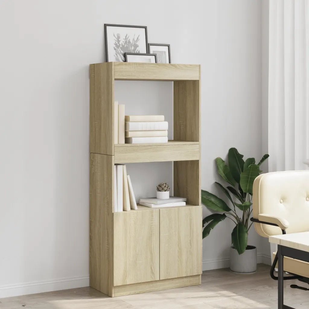 Credenza Rovere Sonoma 63x33x140 in Truciolato 855108