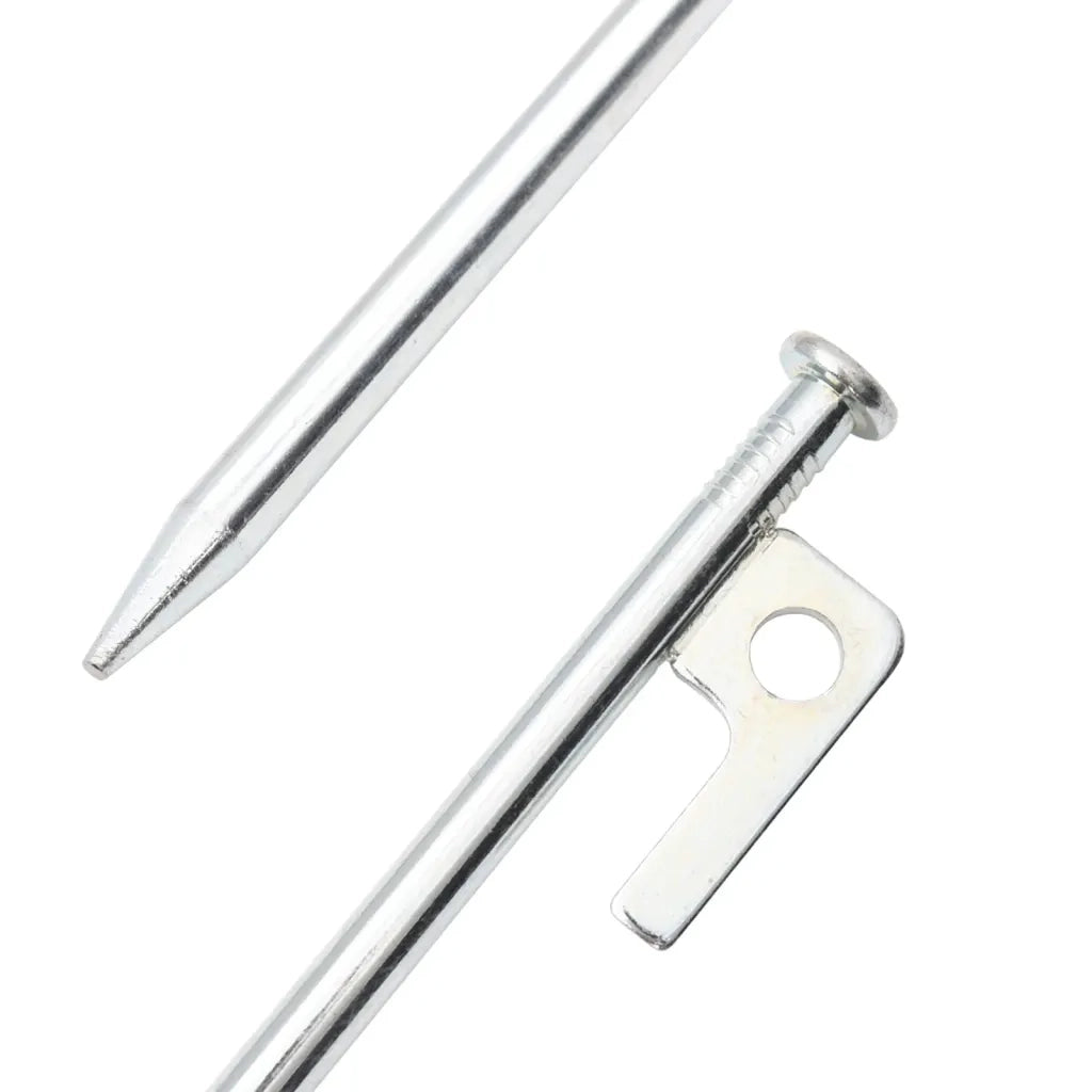Picchetti per Tenda 24 pz 20 cm 9 mm in Acciaio Zincato
