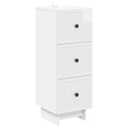 Mobile con Cassetti Bianco Lucido 33 x 34,5 x 90 cm