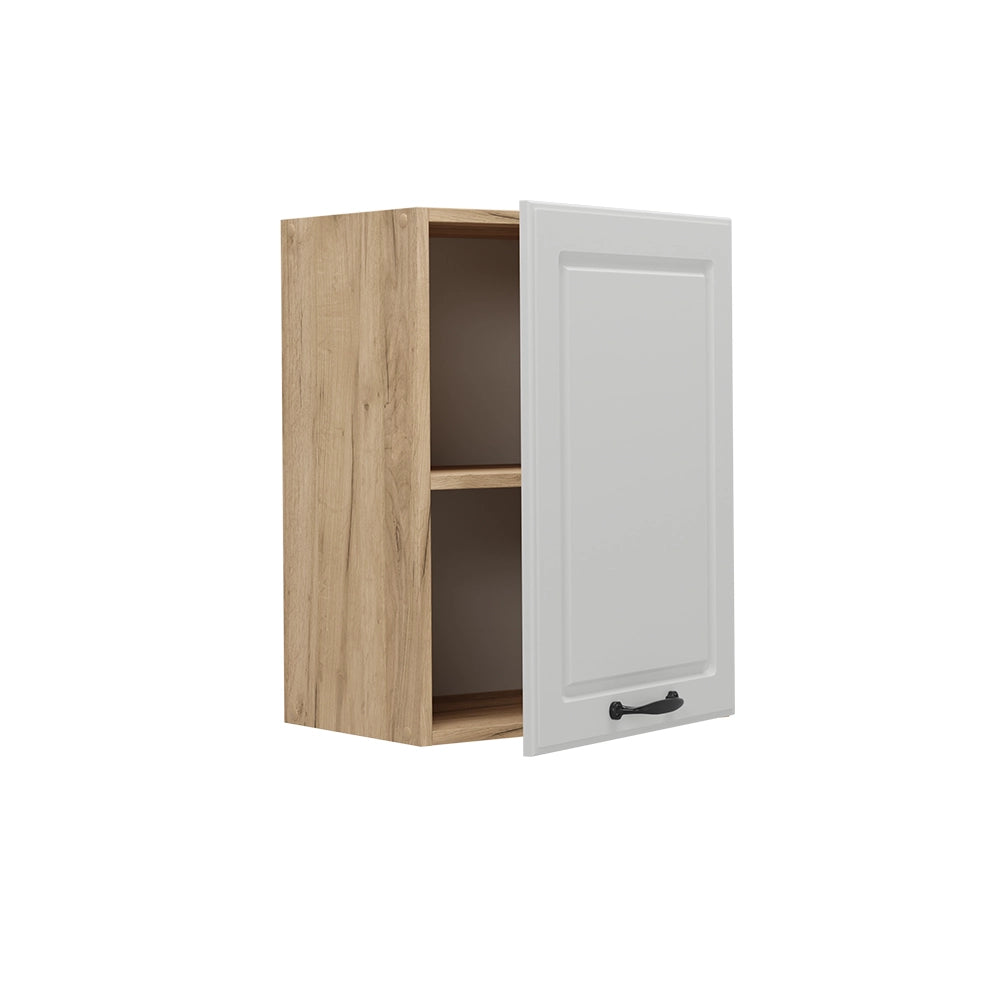Pensile da cucina R-Line Bianco rustico/Rovere dorato 45 cm Vicco