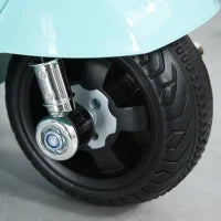 Moto Elettrica per Bambini 18-36 mesi con Licenza Ufficiale Vespa, Fari e Clacson, 66.5x38x52 cm, Verde